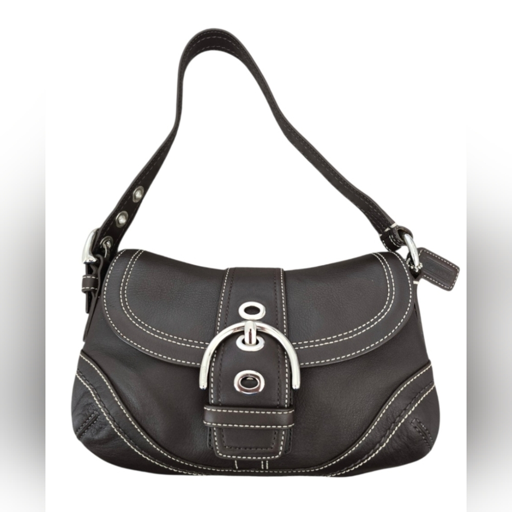 Coach Y2K '07 Small Soho Flap Shoulder Bag F10909 chocolate brown PRISTINE